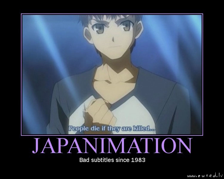 Japanimation - Bad subtitles since 1983