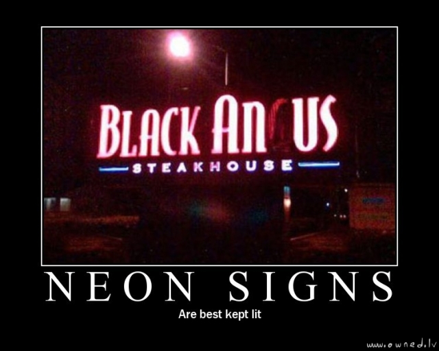 Neon signs