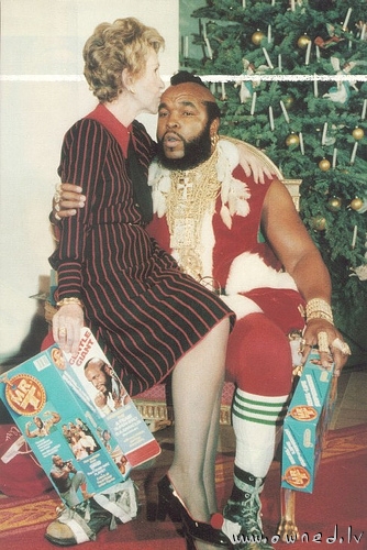 Nancy Reagan and Mr. T