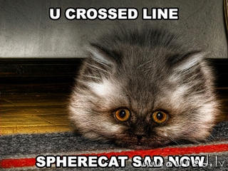 Spherecat is sad now
