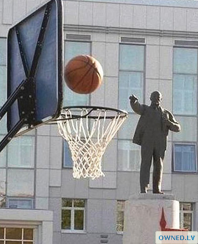 Basketball with Lenin.