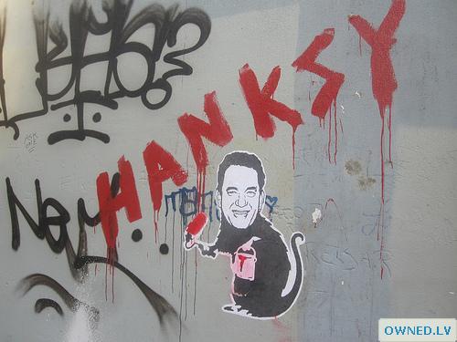 Hanksy graffiti!