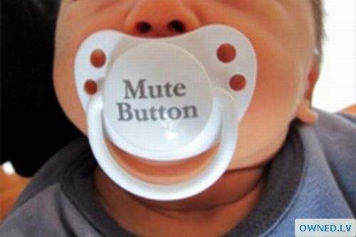 Baby mute button