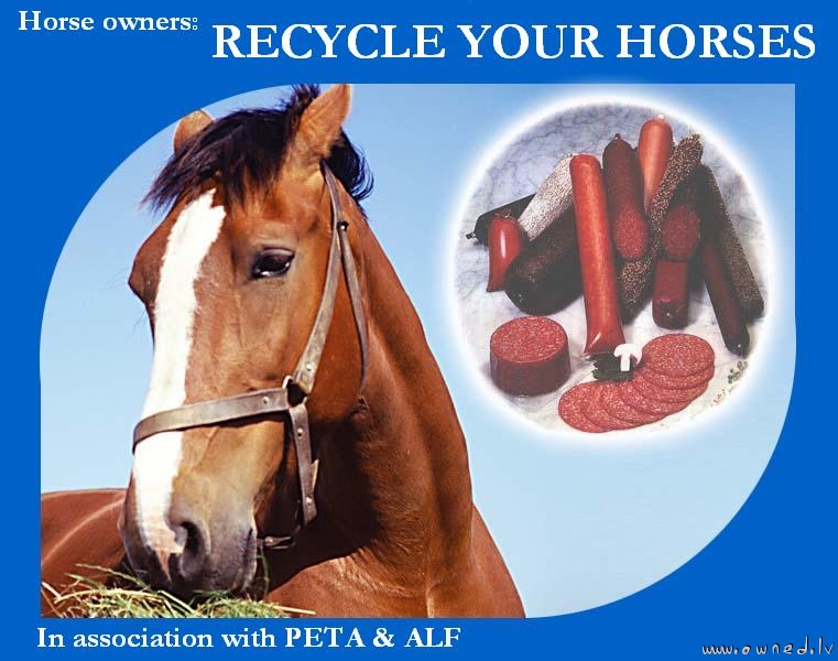Recycle your horses
