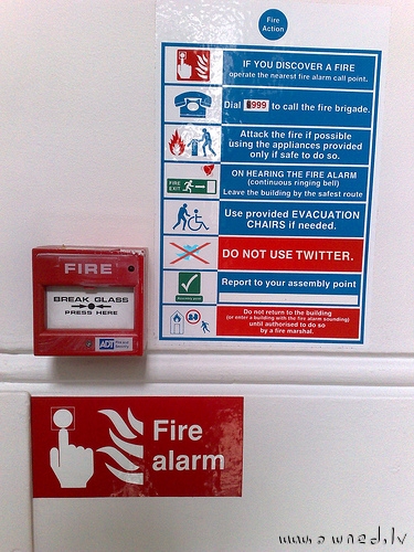 In case of fire