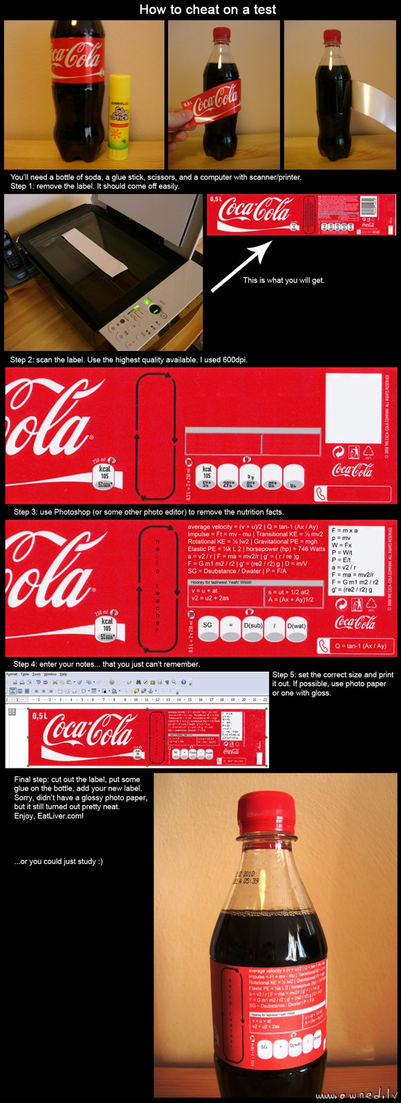 How to cheat on a test