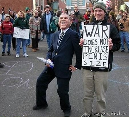 War does not increase penis size