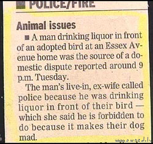 Animal issues