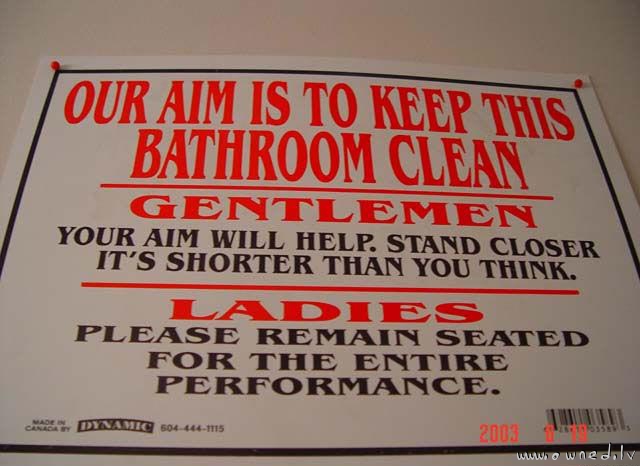 Keep this bathroom clean