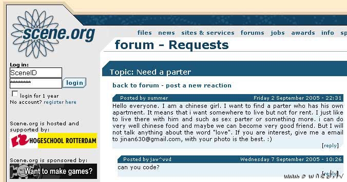 Forum topic