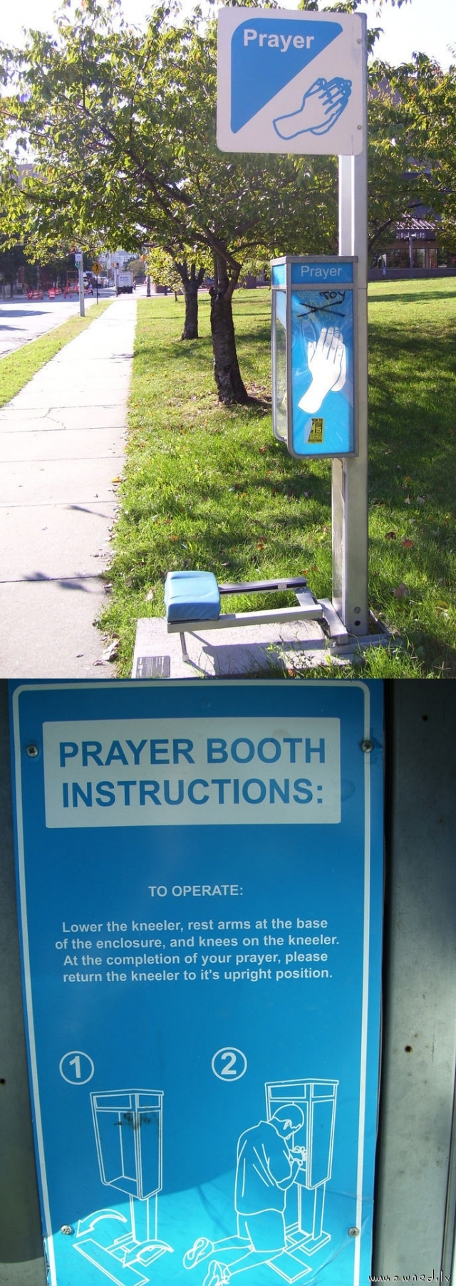 Prayer booth