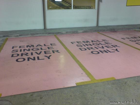 Female single driver only