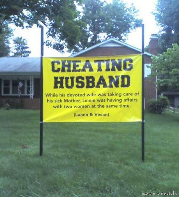 Cheating husband