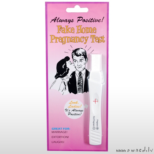 Fake home pregnancy test