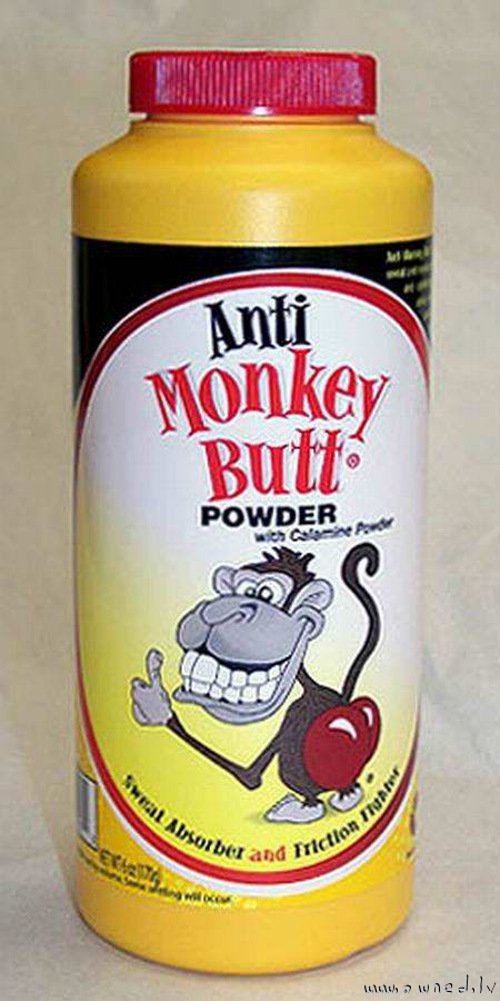 Anti monkey butt powder