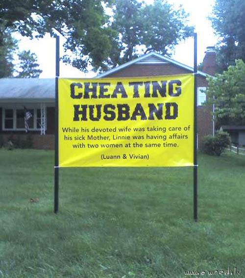 Cheating husband