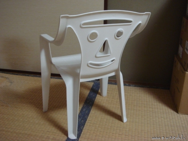 Funny plastic chair