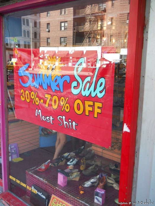 Summer sale