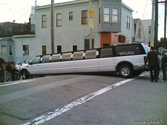 Stuck limo