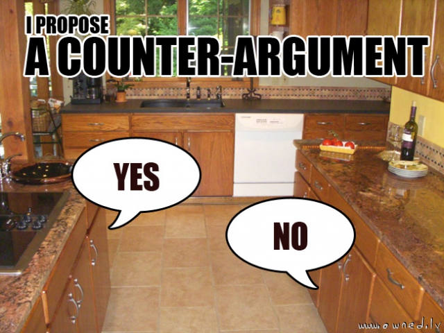 A counter argument