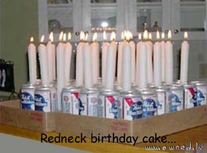 Redneck birthday cake