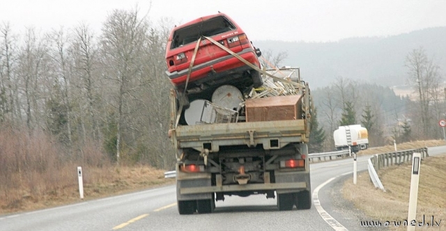 How not to transport your car