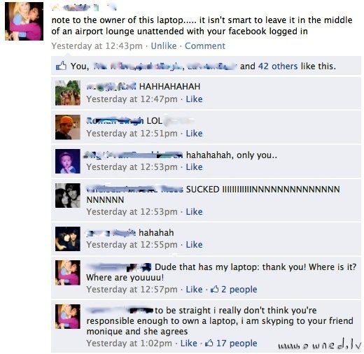 Dont leave facebook open