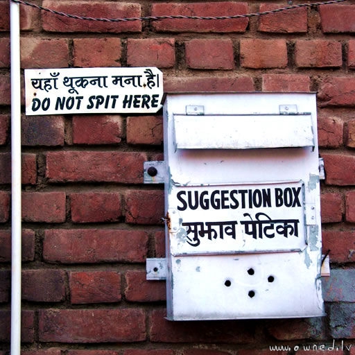 Suggestion box