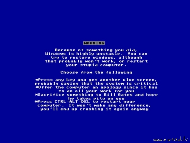 Funny BSOD