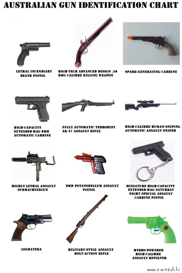 Australian gun identification chart