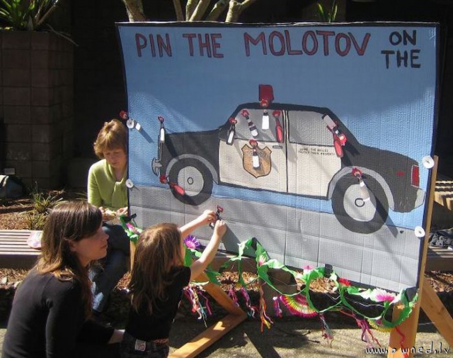 Pin the molotov