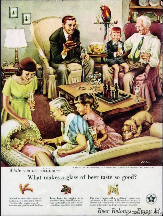 Vintage beer ad