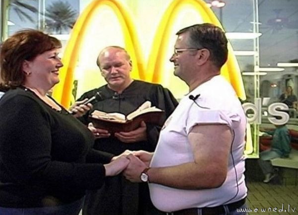 A wedding at McDonalds