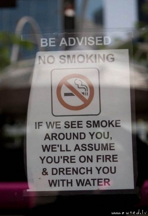 No smoking