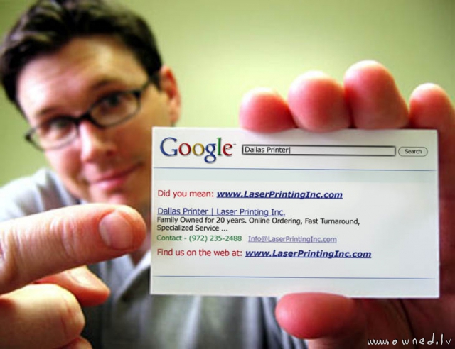 Cool business card