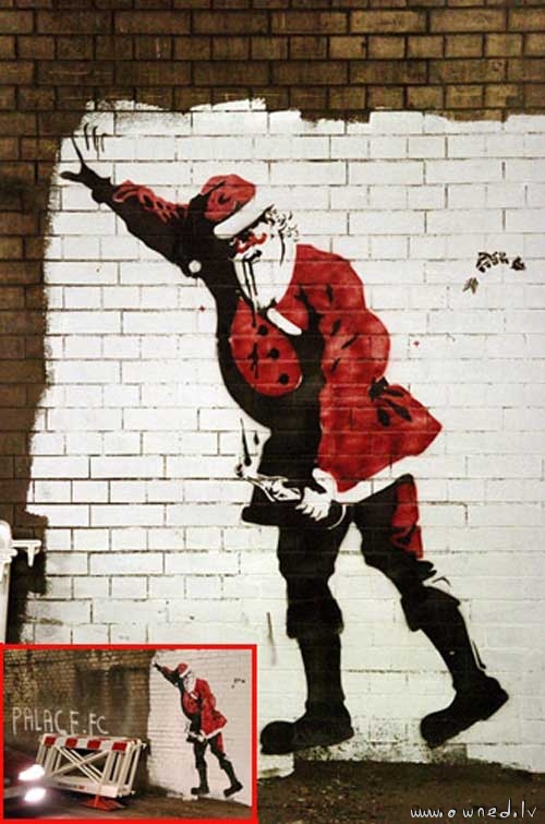 Christmas graffiti