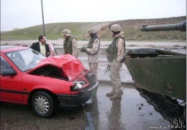 Car vs tank