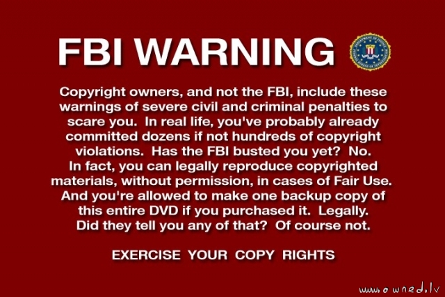 FBI warning