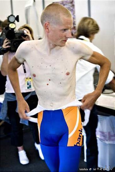 Funny cycling tan