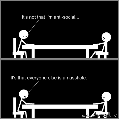 Im not anti social