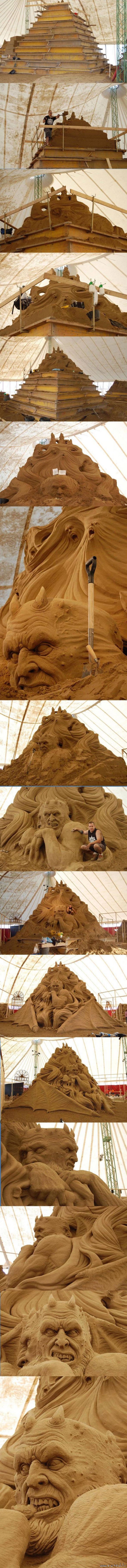 Awesome sandcastle art