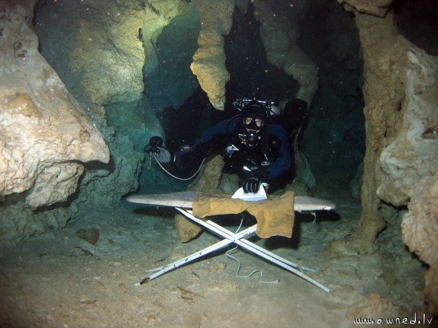 Extreme ironing