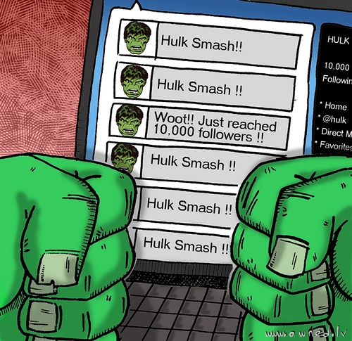 Hulk on twitter