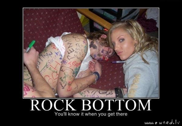 Rock bottom