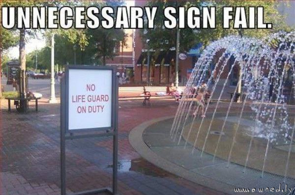Sign fail