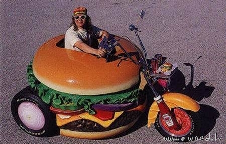 Hamburger motorcycle