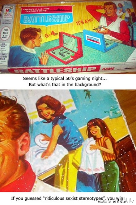 Sexist stereotypes in battleship game