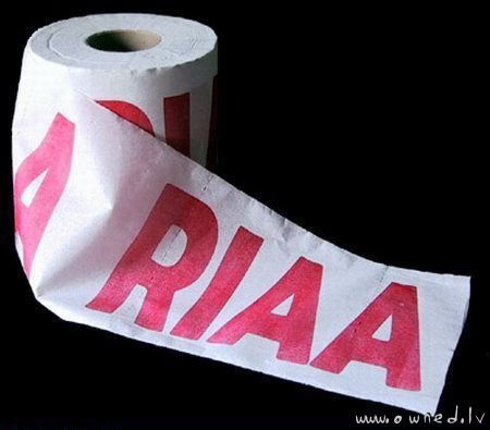 RIAA toilet paper