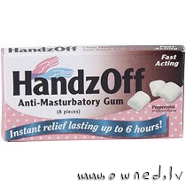 Anti masturbatory gum