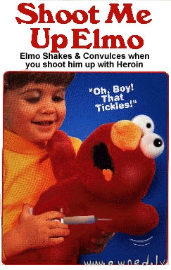 Elmo shakes and convulces
